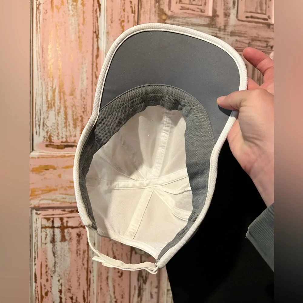adidas White and Black Logo Hat